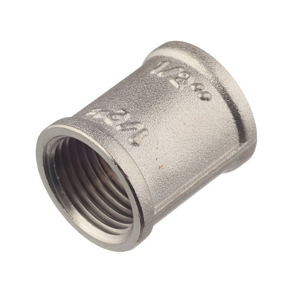 Муфта VALTEC (VTr.270.N.0004) 1/2 ВР(г) х 1/2 ВР(г) латунная