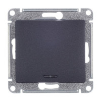 Выключатель Schneider Electric Glossa GSL000713 одноклавишный скрытая установка антрацит с подсветкой