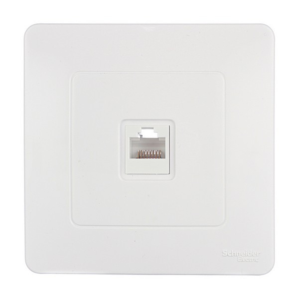 Розетка компьютерная с рамкой Schneider Electric Blanca BLNIS045001 скрытая установка белая один модуль RJ45 cat 5e