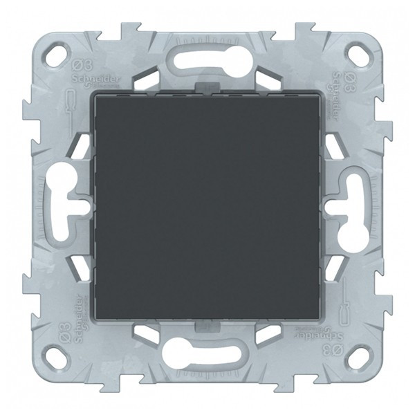 Заглушка Schneider Electric Unica NEW NU586654 скрытая установка антрацит 45x45 мм