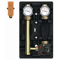Насосная группа Meibes MK (M45890.5EARU) 1 ВР(г) х 1 1/2 НР(ш) с ограничением температуры подающей линии с электронным термостатом (20-80 °C) без насоса