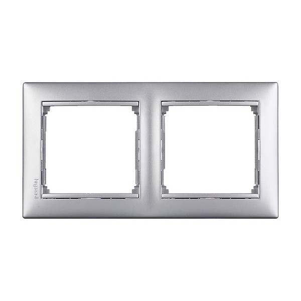 Рамка Legrand Valena 694331 двухместная горизонтальная алюминий