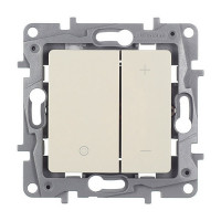 Диммер Legrand Etika 672318 двухклавишный скрытая установка слоновая кость 20-400 Вт нажимной