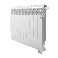 Радиатор биметаллический Royal Thermo BiLiner 500 мм 10 секций 3/4" нижнее правое подключение белый