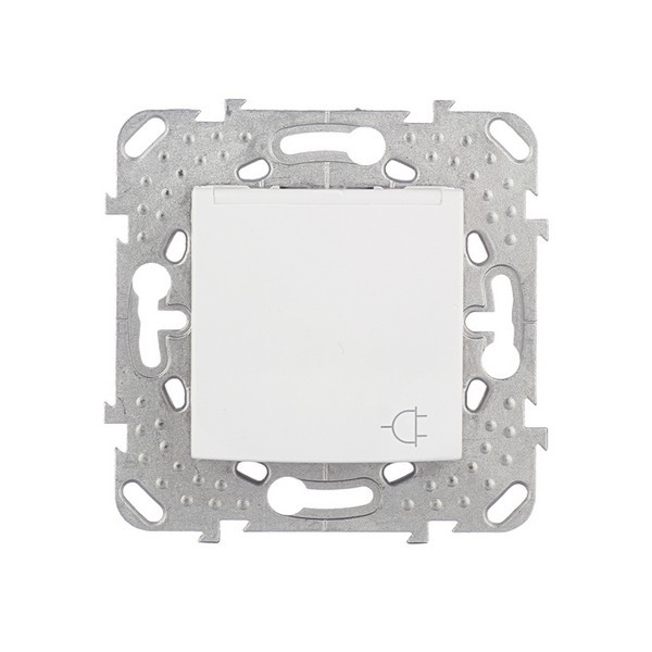 Розетка Schneider Electric Unica MGU5.037.18TAZD скрытая установка белая с заземлением с крышкой