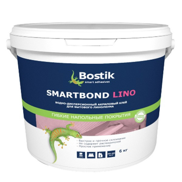Клей для бытового линолеума Bostik Smartbond Lino 6 кг