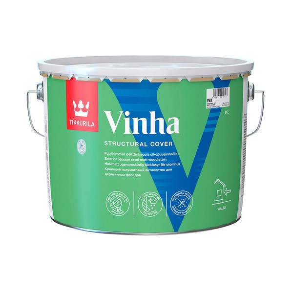 Антисептик Tikkurila Vinha декоративный для дерева бесцветный основа VC 9 л