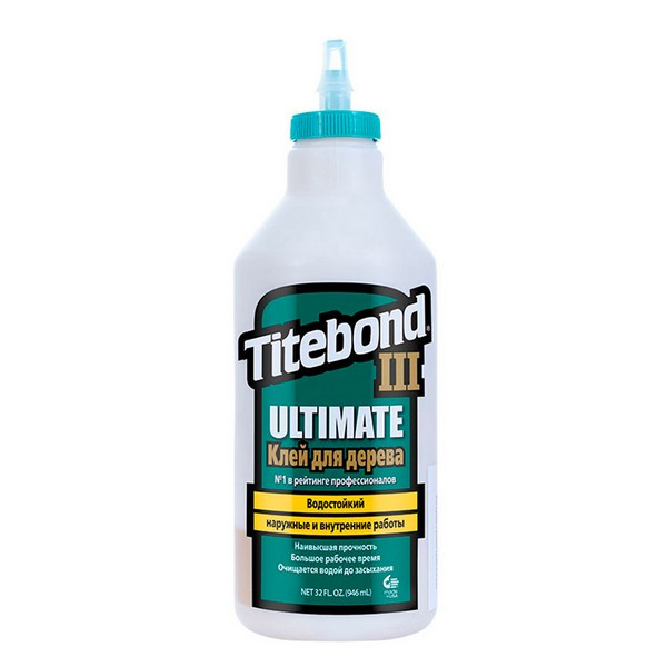 Клей ПВА Titebond III Ultimate повышенной влагостойкости D3+ 1,12 кг