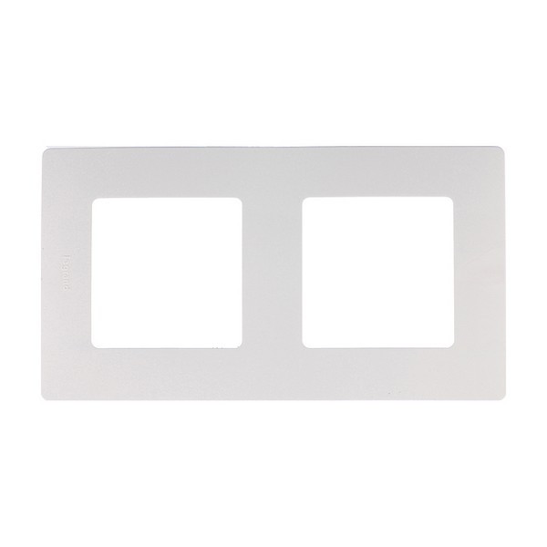 Рамка Legrand Etika 672502 двухместная универсальная белая