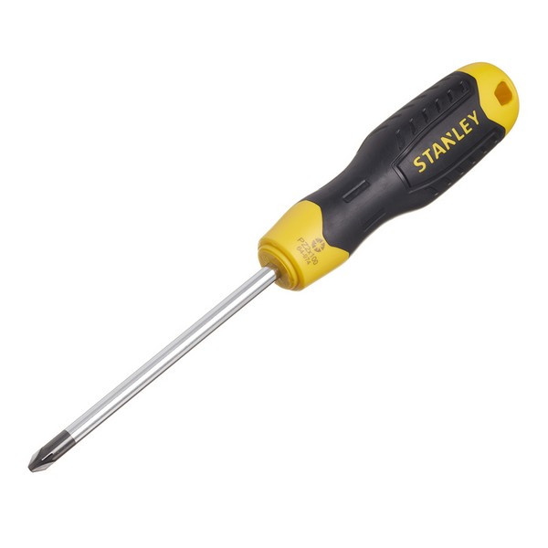 Отвертка крестовая PZ2 100 мм Stanley CushionGrip (0-64-974)