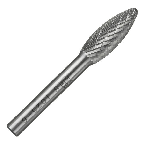 Борфреза пламевидная Pferd B 1025/6 DC d10 мм твердосплавная
