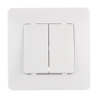 Выключатель с рамкой Schneider Electric Blanca BLNVS010501 двухклавишный скрытая установка белый