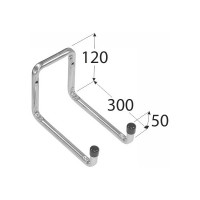 Крюк двойной DMX тип U 120х300х50 мм оцинкованный
