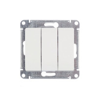 Выключатель Schneider Electric Glossa GSL000131 трехклавишный скрытая установка белый
