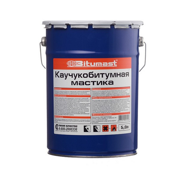 Мастика каучукобитумная Bitumast 4,2 кг/5 л