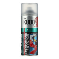 Грунт-эмаль аэрозольная для пластика Kudo черная RAL 9005 520 мл