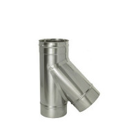 Тройник Дымок 45° х d115 мм без изоляции AISI 439