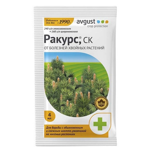 Средство защиты от болезней хвойных растений Avgust Ракурс 4 мл