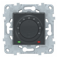 Термостат для теплого пола Schneider Electric Unica NEW NU550354 скрытая установка антрацит