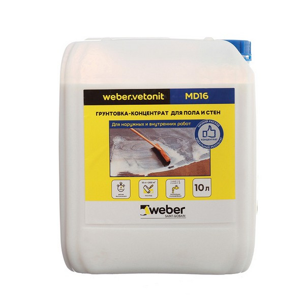 Грунт Weber.vetonit MD16 концентрат 10 л