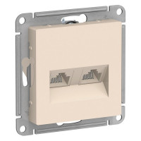 Розетка компьютерная Schneider Electric Atlas Design ATN000285 скрытая установка бежевая модули RJ45 cat 5 и RJ45 cat 5е