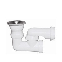 Сифон для душевого поддона WIRQUIN 30975011 1/2"х40 с выпуском регулируемый