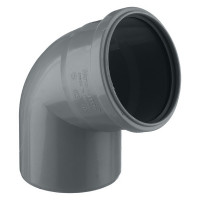 Отвод Pro Aqua Comfort d110 мм 67° пластиковый для внутренней канализации