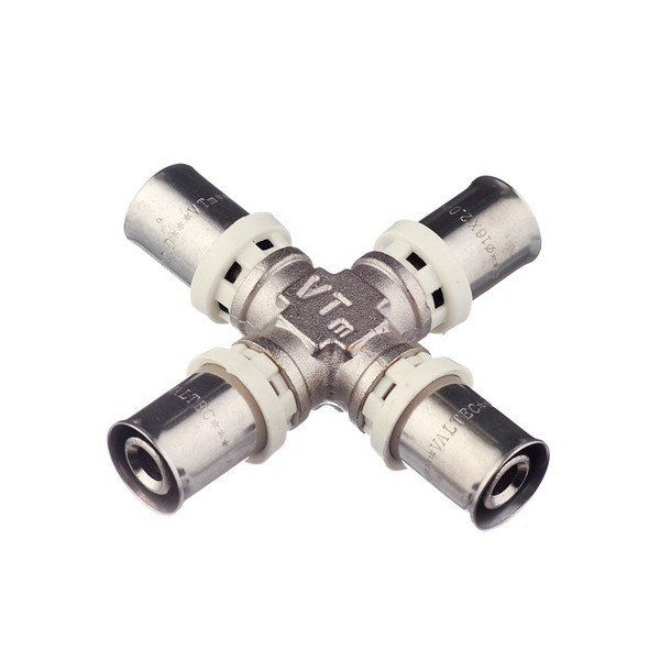 Крестовина VALTEC (VTm.241.N.161616) 16(пресс) х 16(пресс) х 16(пресс) х 16(пресс)