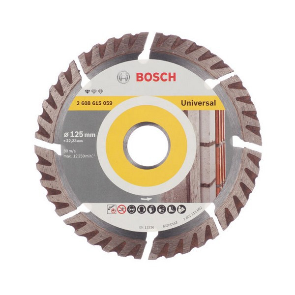 Диск алмазный универсальный Bosch (2608615059) 125x22,2x2 мм сегментный сухой рез