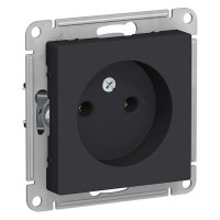 Розетка Schneider Electric Atlas Design ATN001041 скрытая установка карбон без заземления