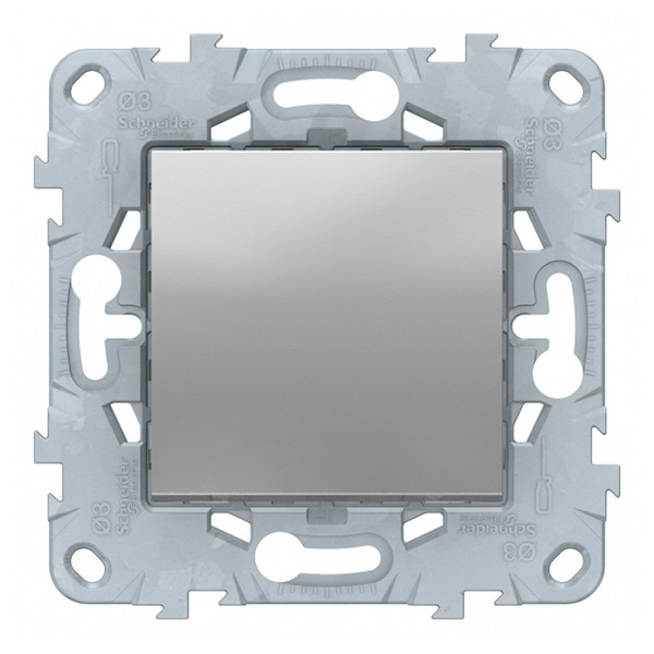 Выключатель Schneider Electric Unica NEW NU520130 одноклавишный скрытая установка алюминий
