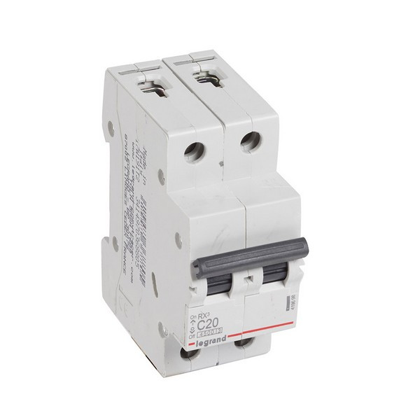 Автоматический выключатель Legrand RX3 (419698) 2P 20А тип C 4,5 кА 220 В на DIN-рейку