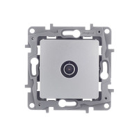 Розетка телевизионная Legrand Etika 672451 одиночная скрытая установка алюминий
