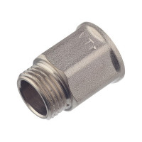 Удлинитель VALTEC (VTr.197.N.0425) 25 мм х 1/2 ВР(г) х 1/2 НР(ш) латунный