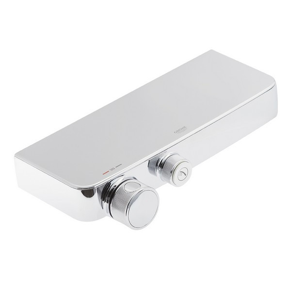 Смеситель термостат для душа без излива GROHE Grohtherm SmartControl 34719000 с полочкой без лейки