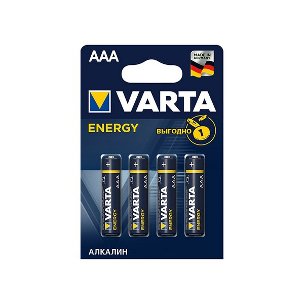 Батарейка VARTA AAA мизинчиковая LR03 1,5 В (4 шт.)