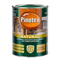 Антисептик Pinotex Natural декоративный для дерева древесно-желтый 1 л