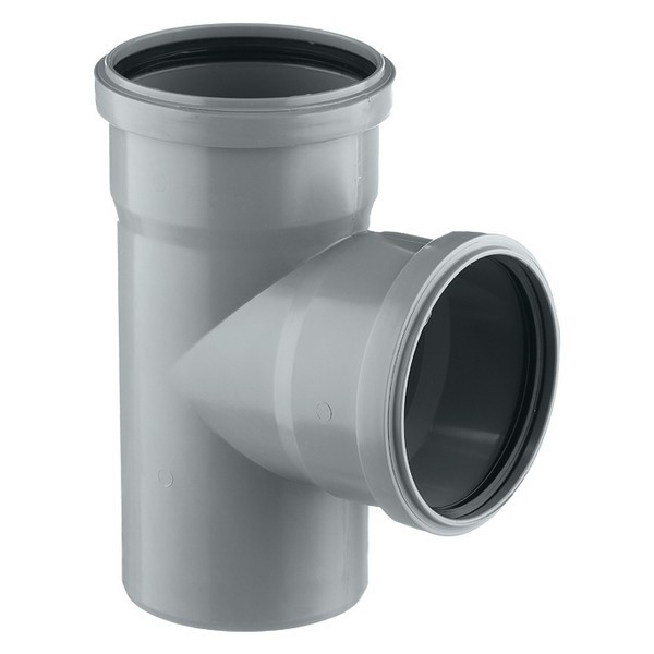 Тройник Pro Aqua Comfort d110 мм 87° пластиковый для внутренней канализации