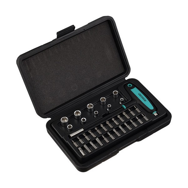 Набор бит и головок Jettools (W-3635) PH/ PZ/ SL / TORX/ HEX 25 мм с адаптером (35 шт.)