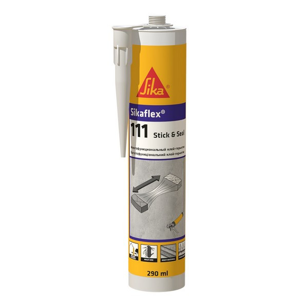 Клей-герметик гибридный Sika Sikaflex-111 Stick & Seal белый 290 мл