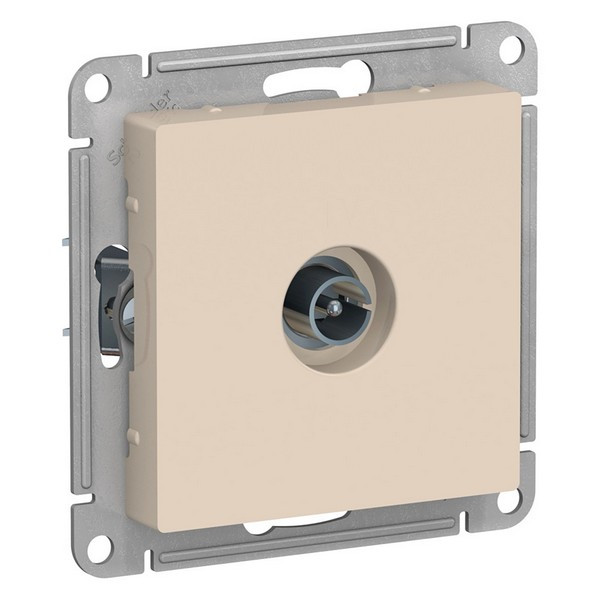 Розетка телевизионная Schneider Electric Atlas Design ATN000293 скрытая установка бежевая