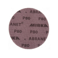 Диск шлифовальный Mirka Abranet d125 мм P80 на липучку сетчатая основа (5 шт.)