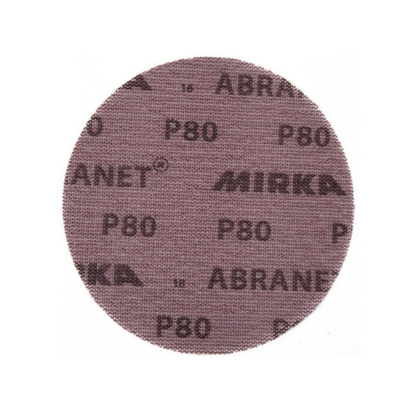 Диск шлифовальный Mirka Abranet d125 мм P80 на липучку сетчатая основа (5 шт.)