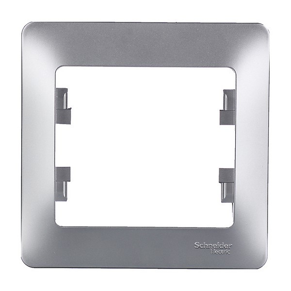 Рамка Schneider Electric Glossa GSL000301 oдноместная универсальная алюминий