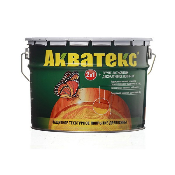 Антисептик Акватекс декоративный для дерева орегон 10 л