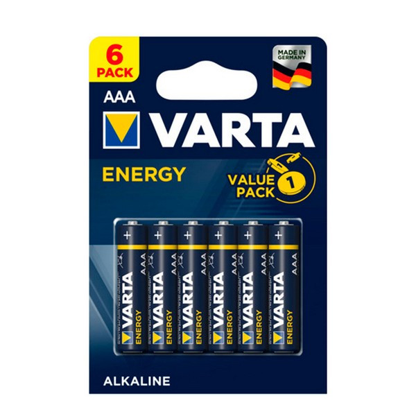 Батарейка VARTA ENERGY AAA мизинчиковая 1,5 В 1160 мАч (6 шт.)
