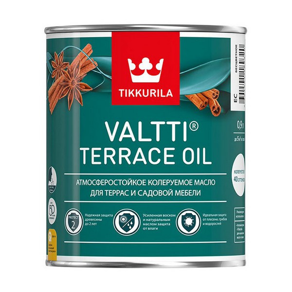 Масло Tikkurila Valtti Terrace Oil для террас основа EC 0,9 л