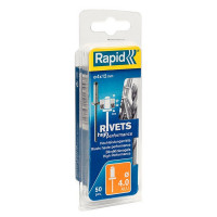 Заклепки для заклепочника Rapid (5000384) 4х12 мм алюминиевый (50 шт.)