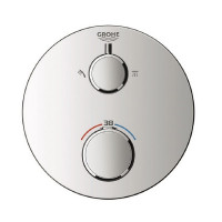 Смеситель термостат для душа скрытого монтажа GROHE Grohtherm 24076000 без встраиваемого механизма в комплекте с переключателем