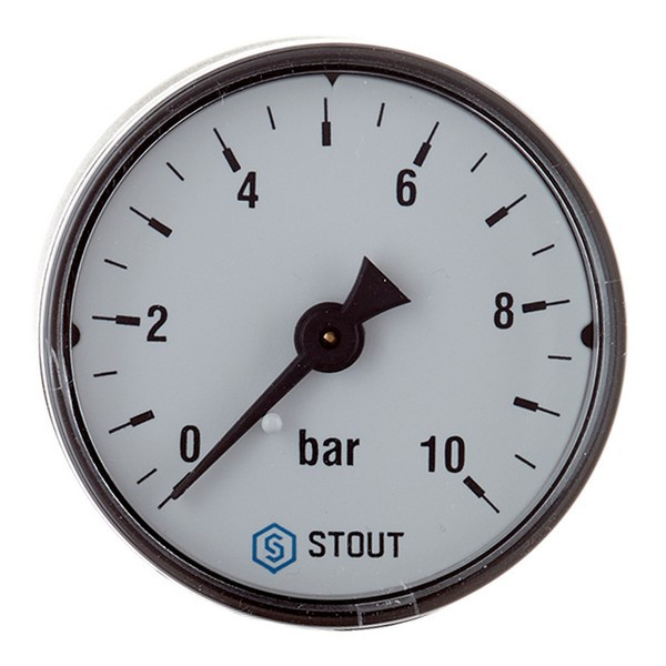 Манометр Stout (SIM-0009-501008) 1/4 НР(ш) радиальный 10 бар d50 мм